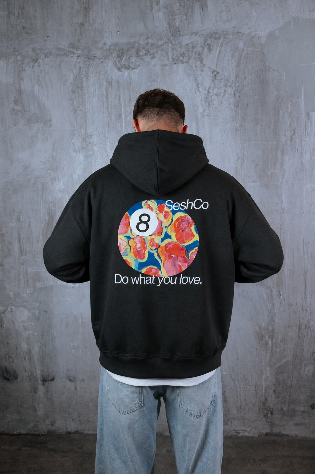 Polerón Negro Bola 8 — Boxy